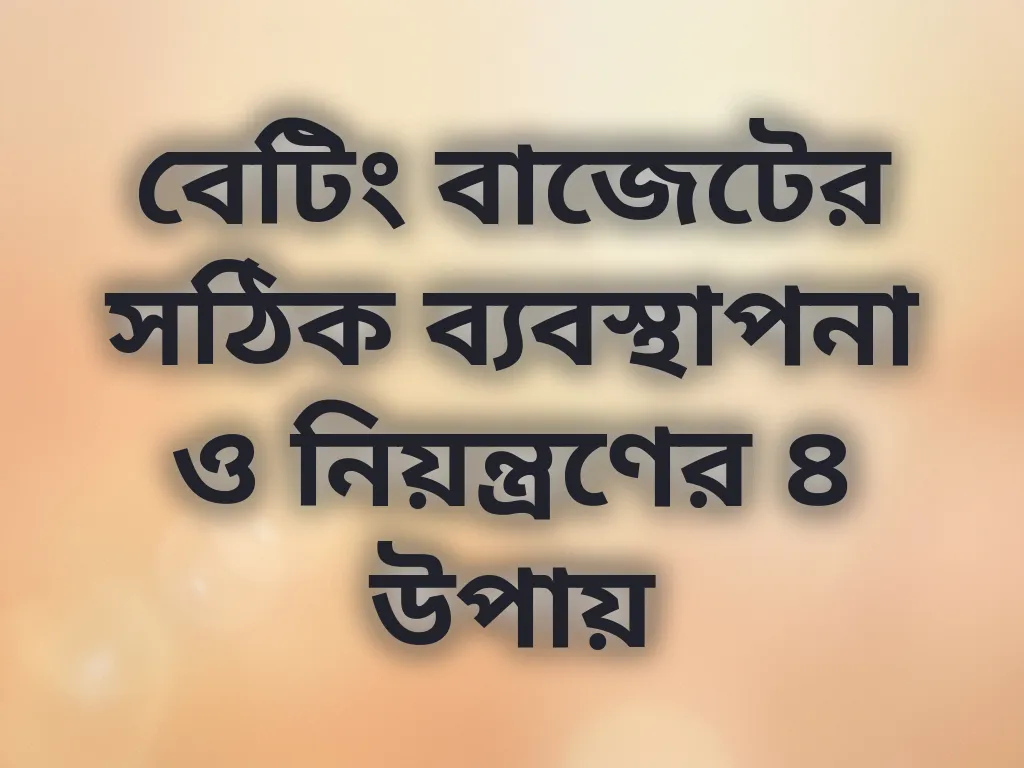 বাজেট ব্যবস্থাপনা